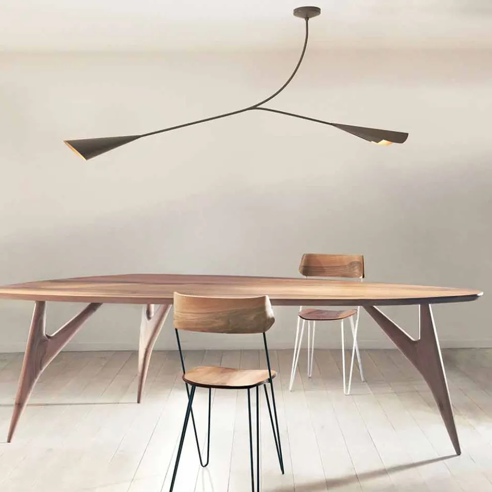 Esstisch, handgefertigt, aus massivem Walnussholz Made in Italy - Nocino