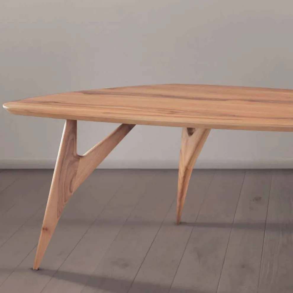 Esstisch, handgefertigt, aus massivem Walnussholz Made in Italy - Nocino