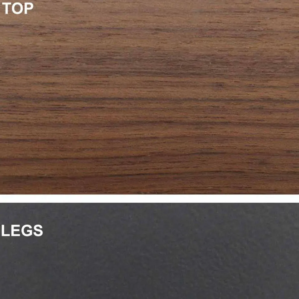 Esstisch mit furnierter Holzplatte, hergestellt in Italien – Settimmio