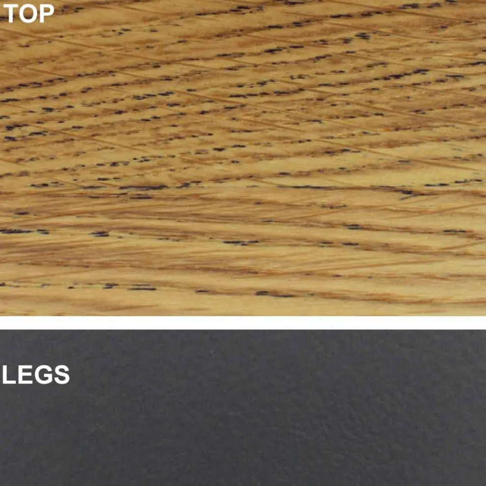 Esstisch mit furnierter Holzplatte, hergestellt in Italien – Settimmio