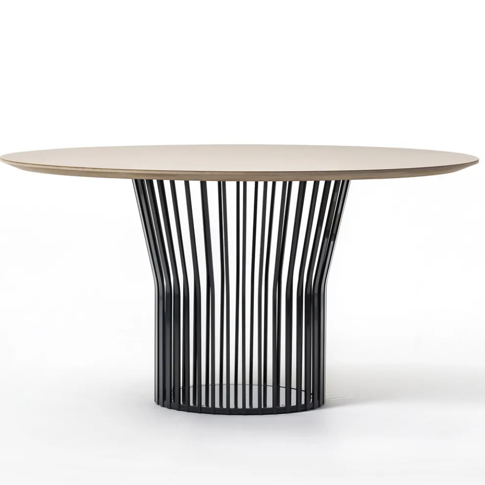 Esstisch mit runder Holzplatte Made in Italy - Alfero