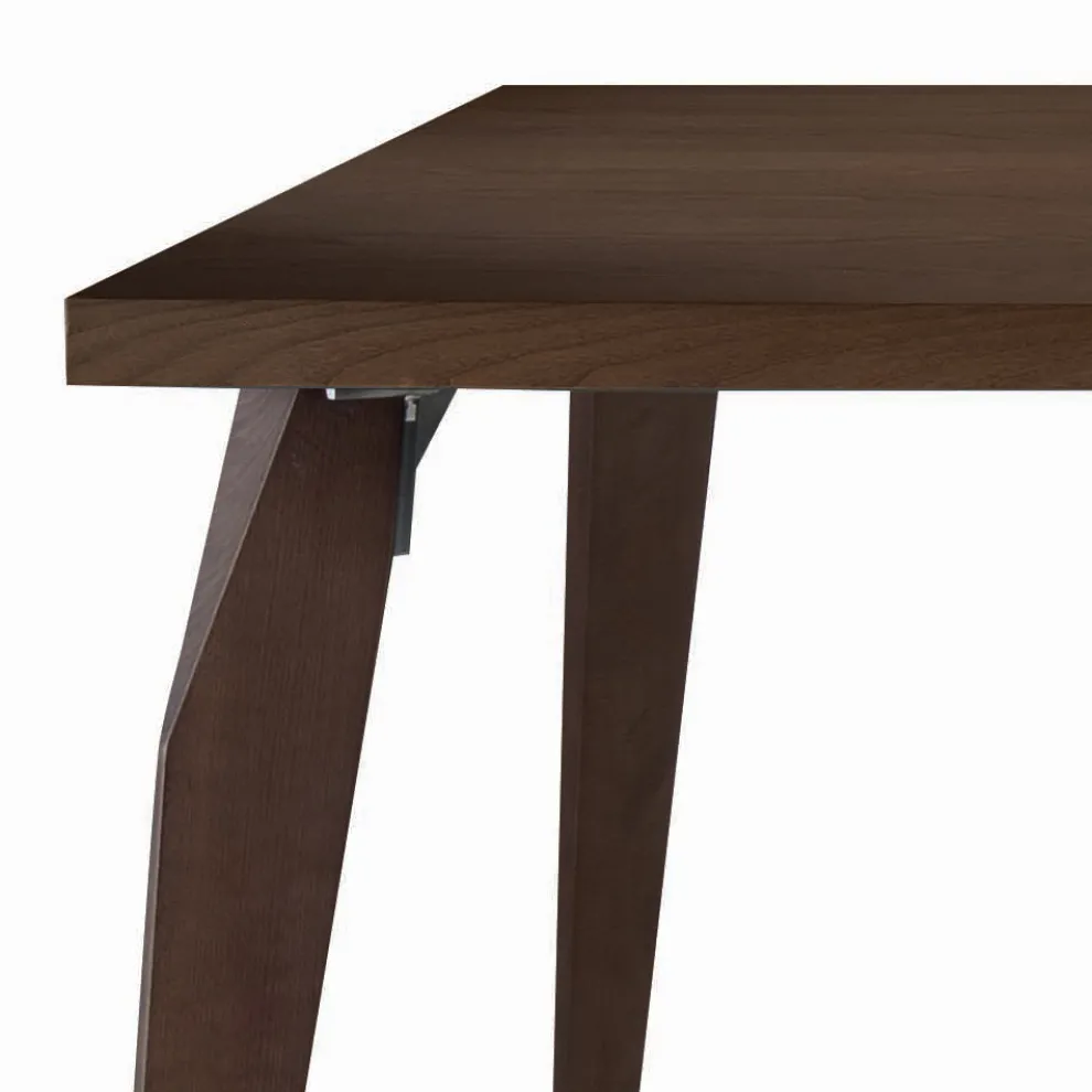 Esstisch Struktur und Platte aus Massivholz Made in Italy - Giustino