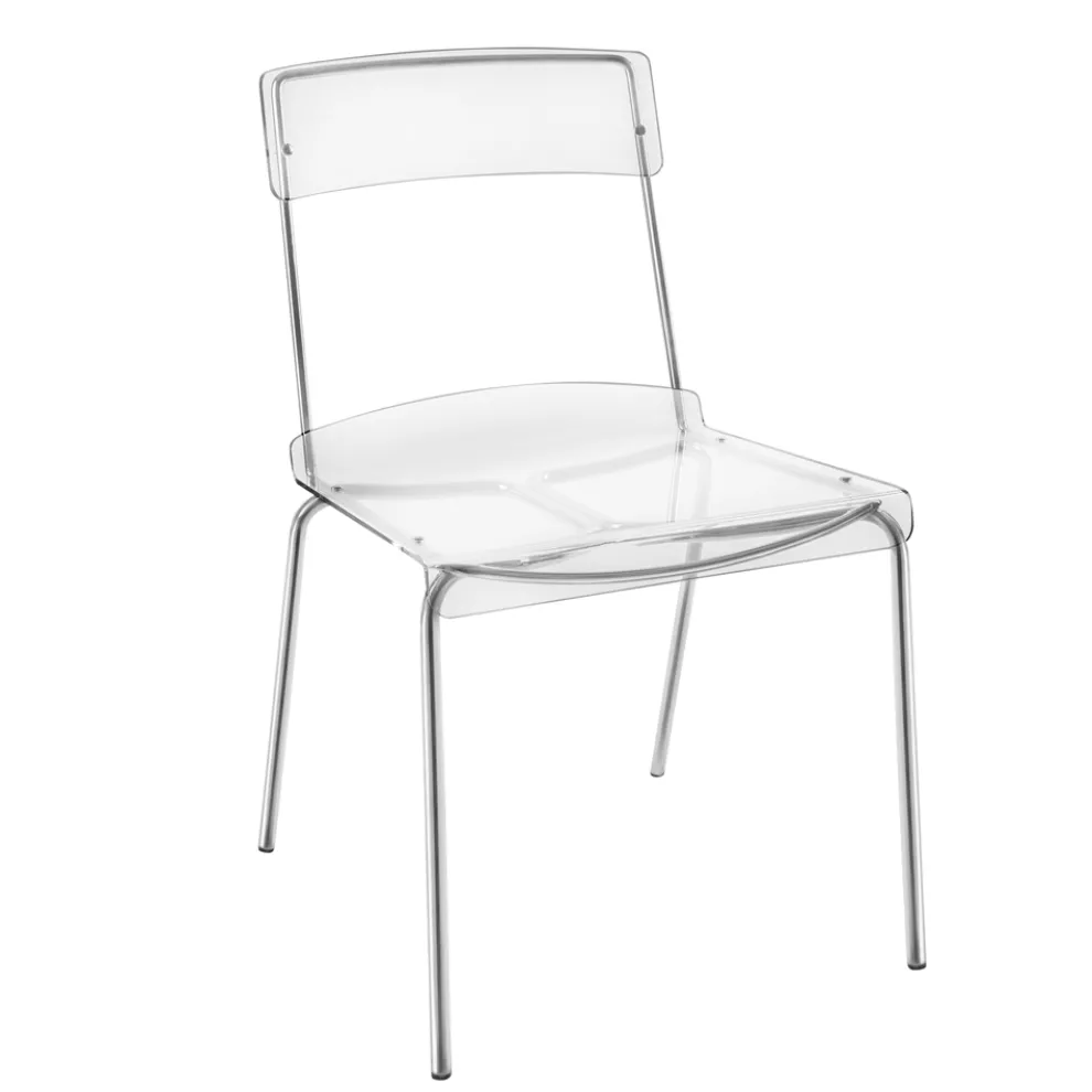 Esszimmerstuhl aus Plexiglas Made in Italy 2 Stück - Charlotte