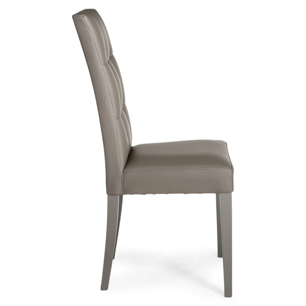Esszimmerstuhl aus Kunstleder Made in Italy 2 Stück - Emilian