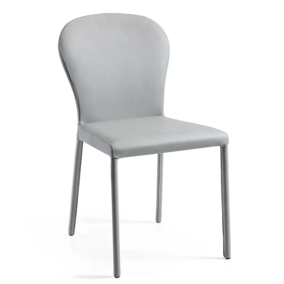 Esszimmerstuhl komplett mit Stoff „Made in Italy“ bezogen – Plüsch