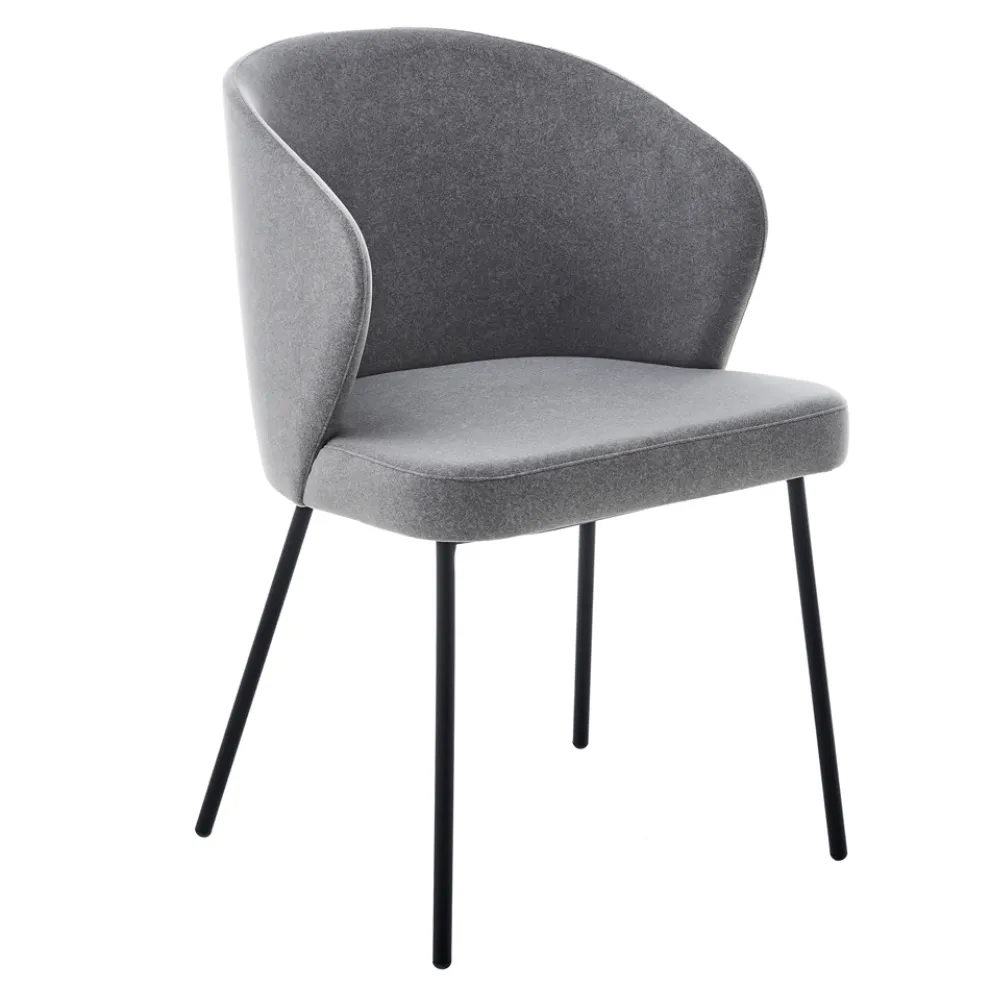 Esszimmerstuhl mit Metallstruktur und Samtsitz Made in Italy - Rodino