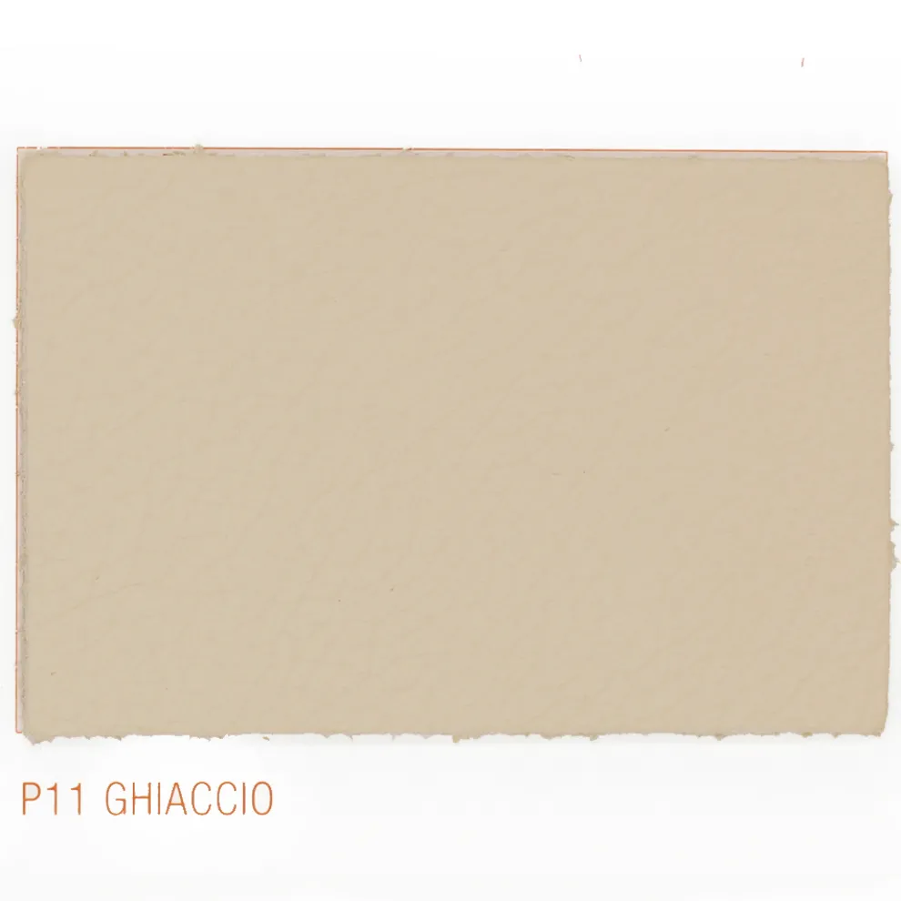 Esszimmerstuhl mit Armlehnen aus eisfarbenem Leder Made in Italy - Lyanne