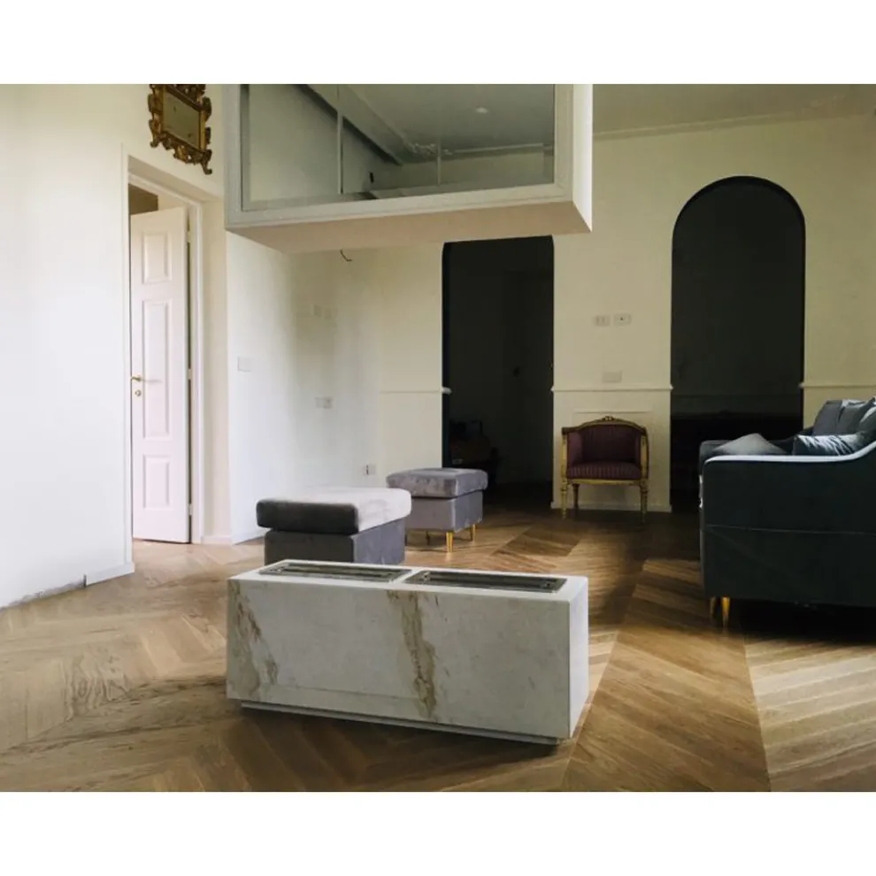 Ethanol rechteckige Brennkammer 2 Lt feuerfester Werkstoff online Angebot