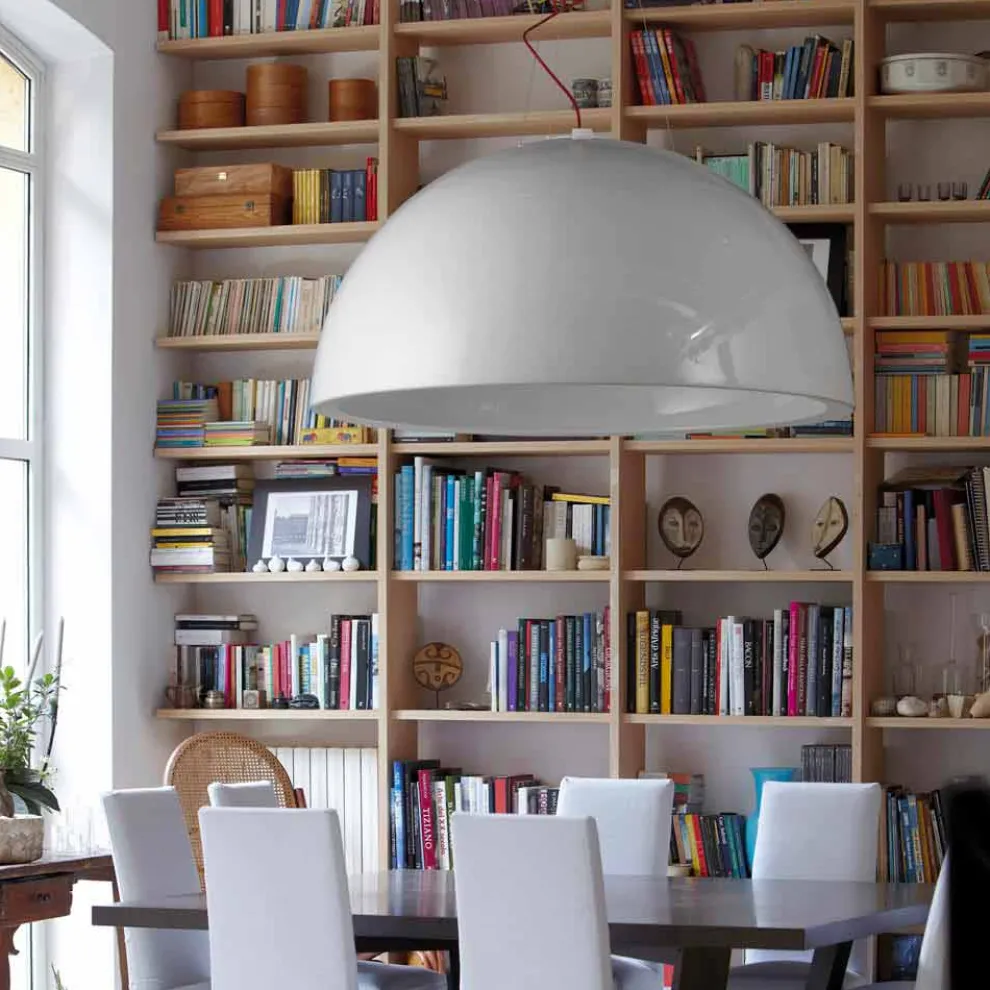 Farbige Pendelleuchte Slide Cupole aus Polyethylen, hergestellt in Italien