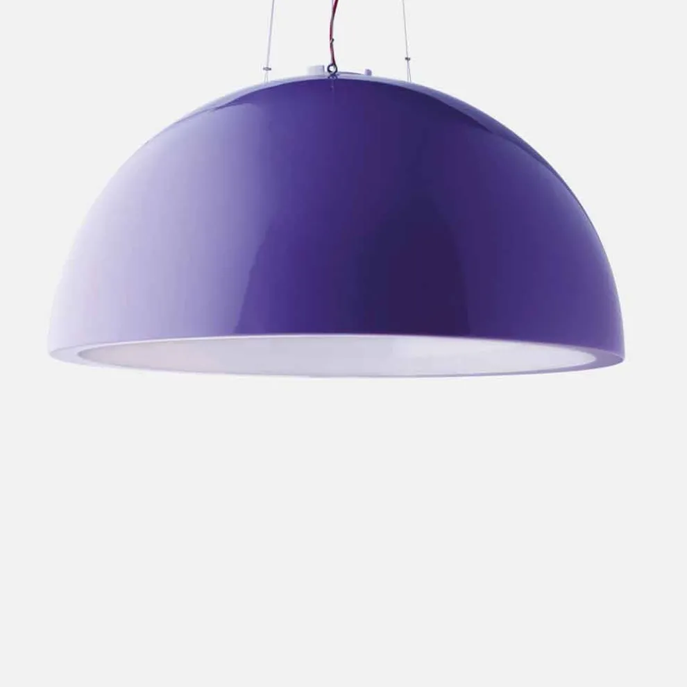 Farbige Pendelleuchte Slide Cupole aus Polyethylen, hergestellt in Italien