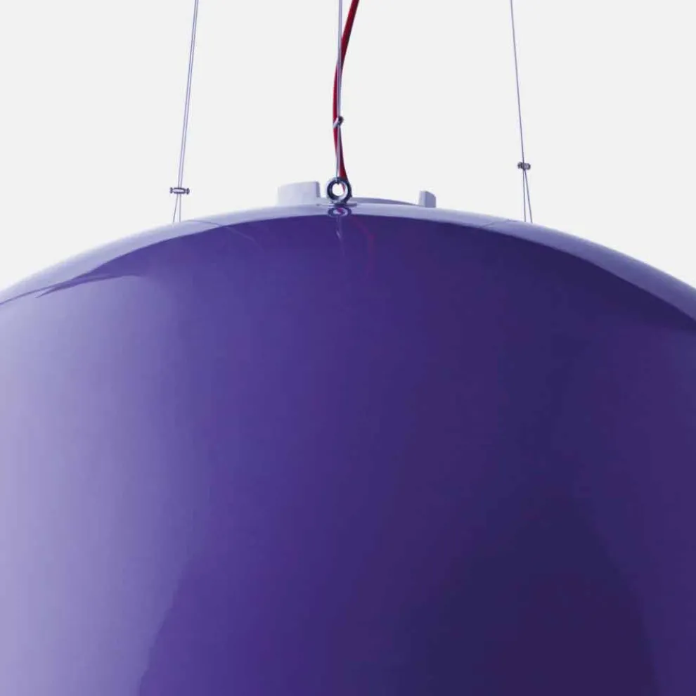 Farbige Pendelleuchte Slide Cupole aus Polyethylen, hergestellt in Italien