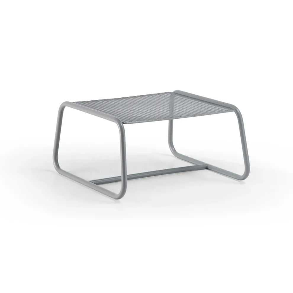 Hocker Couchtisch für die Gartengestaltung aus farbigem Metall Made in Italy - Karol