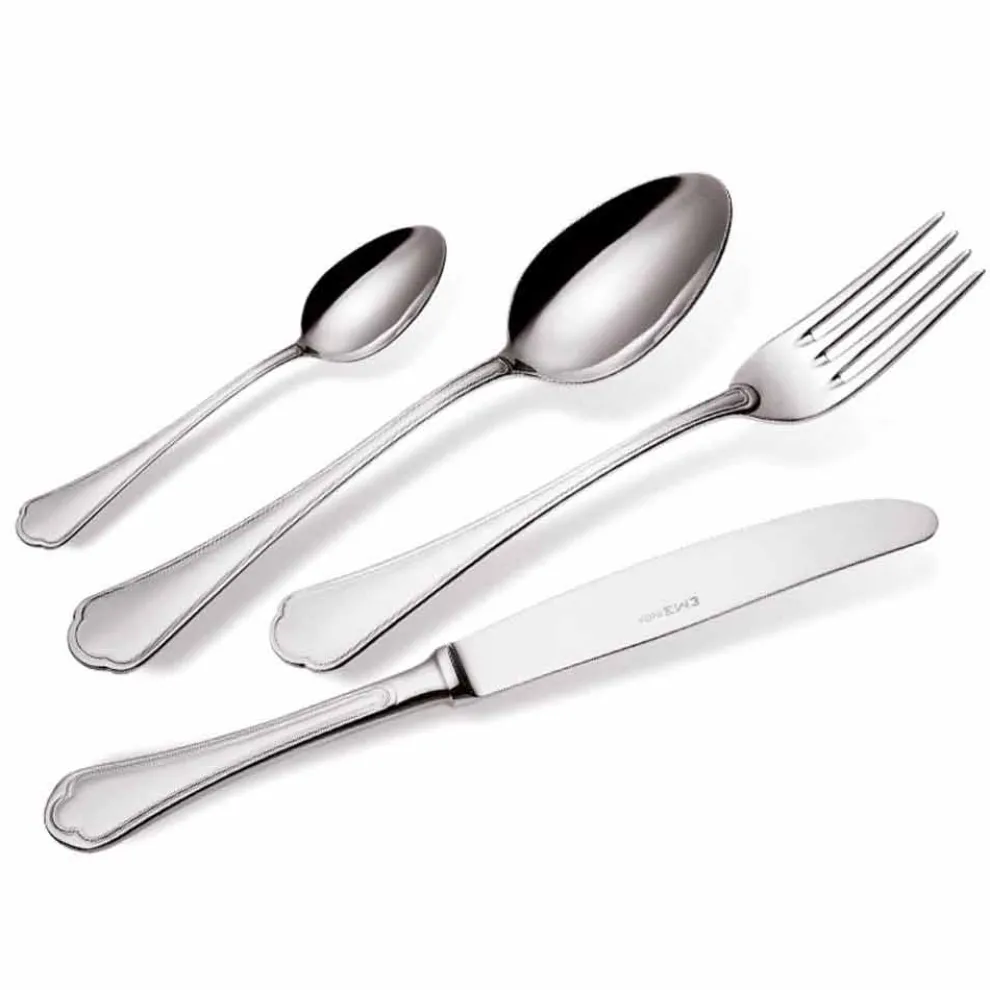 Komplettes Set Luxus Design Edelstahl Besteck 24 Stück - Boss