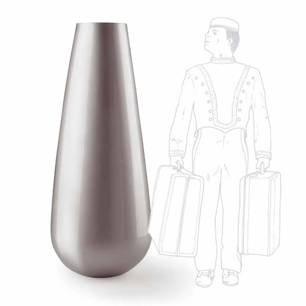 Dekorative Designvase für den Außenbereich aus Polyethylen Made in Italy - Menea