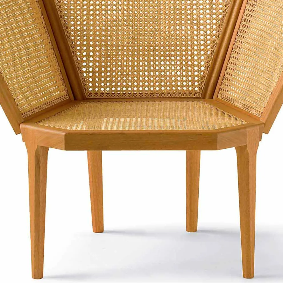 Fünfeckiger Sessel, klassisches Design, 103x72cm, Pole