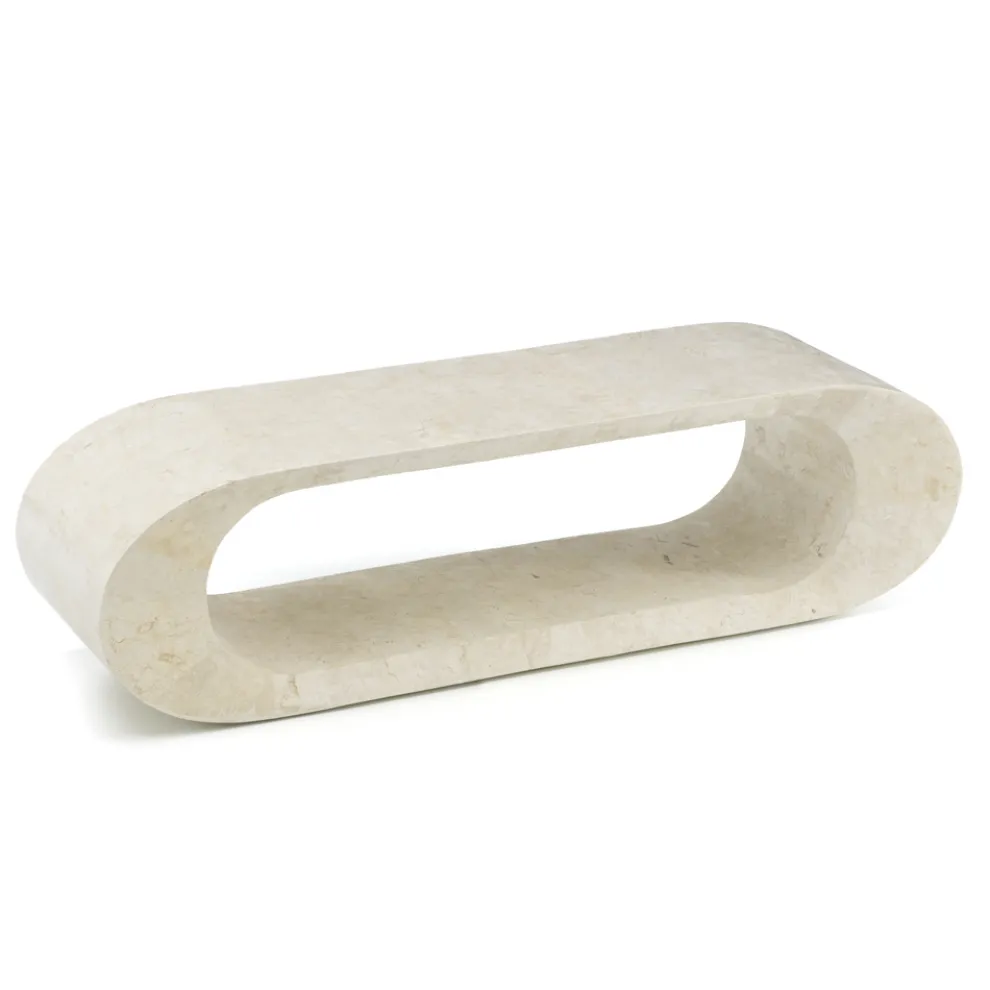Fossil Stone Couchtisch/TV-Ständer – Jasper