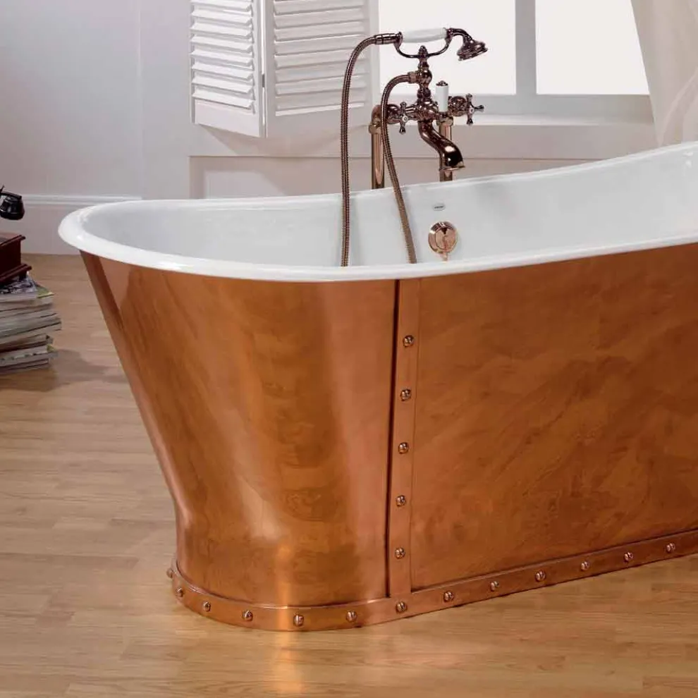 Freestanding Badewanne aus Kupfer in modernem Design Henry