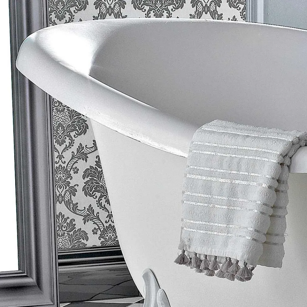 Freistehende Badewanne aus Acryl im Vintage-Stil, hergestellt in Italien - Tabea