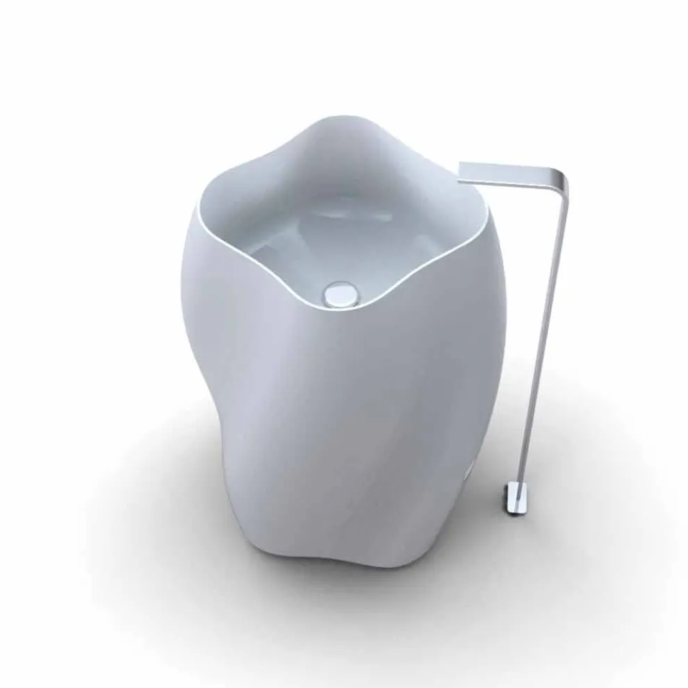 Freistehendes Waschbecken in modernem Design Made in Italy