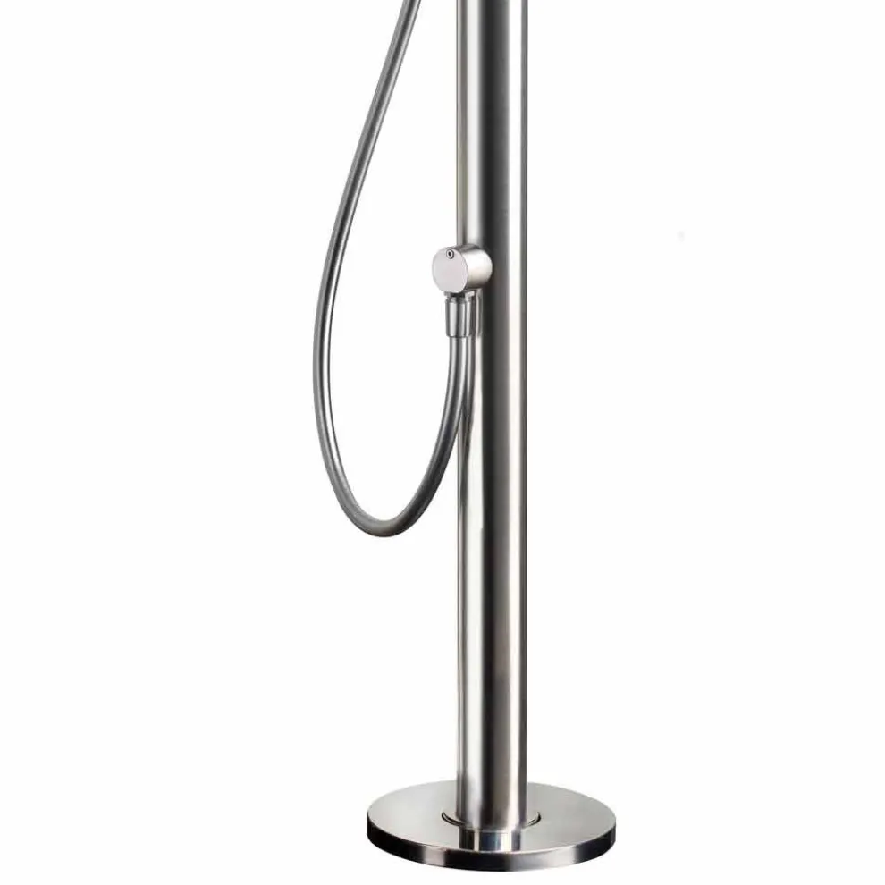 Edelstahl-Garten-Duschsäule mit Handbrause Made in Italy - Marlen