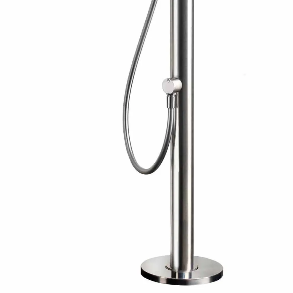Edelstahl-Garten-Duschsäule mit Handbrause Made in Italy - Marlen