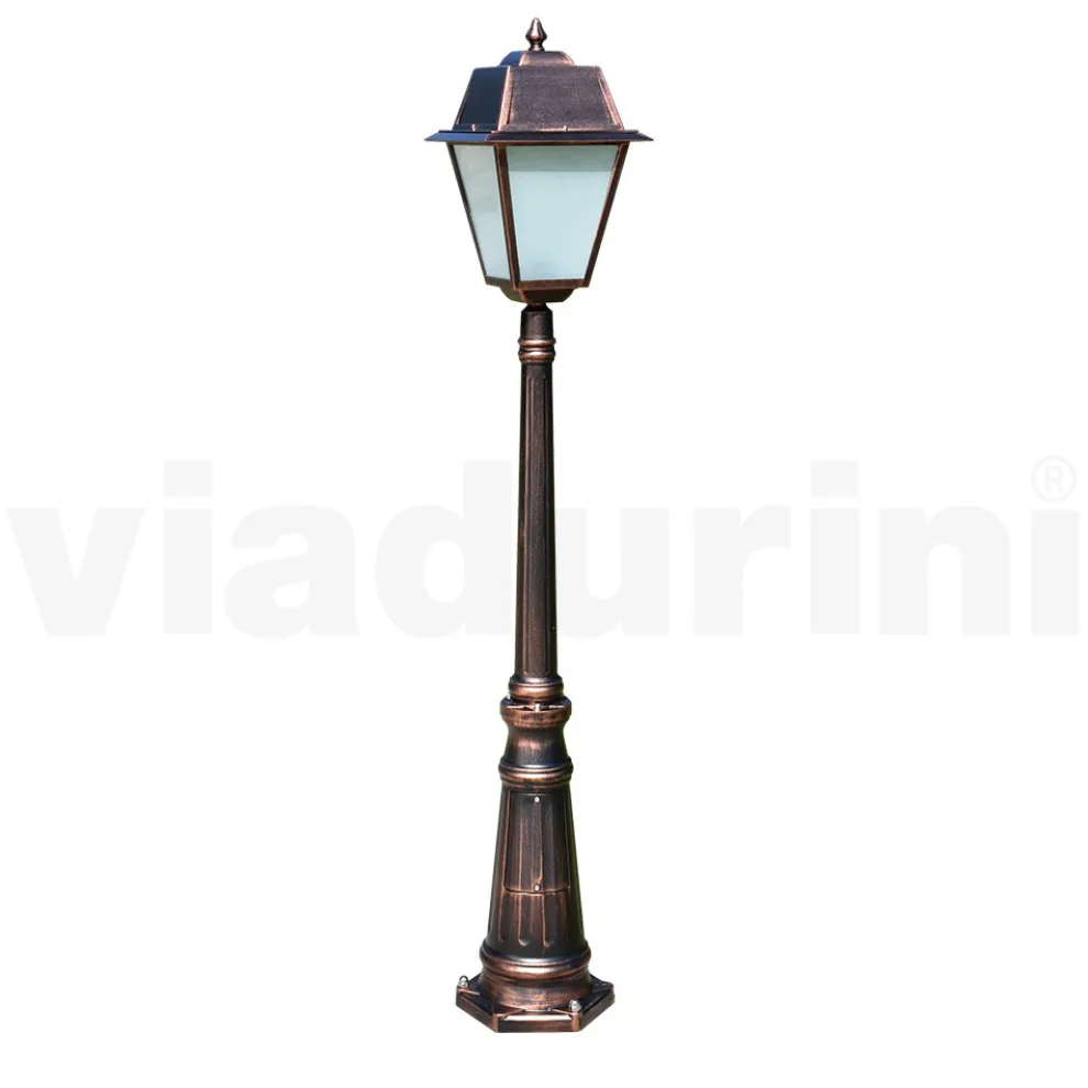 Gartenlampe im Vintage-Stil aus Aluminium und Glas, hergestellt in Italien – Doroty