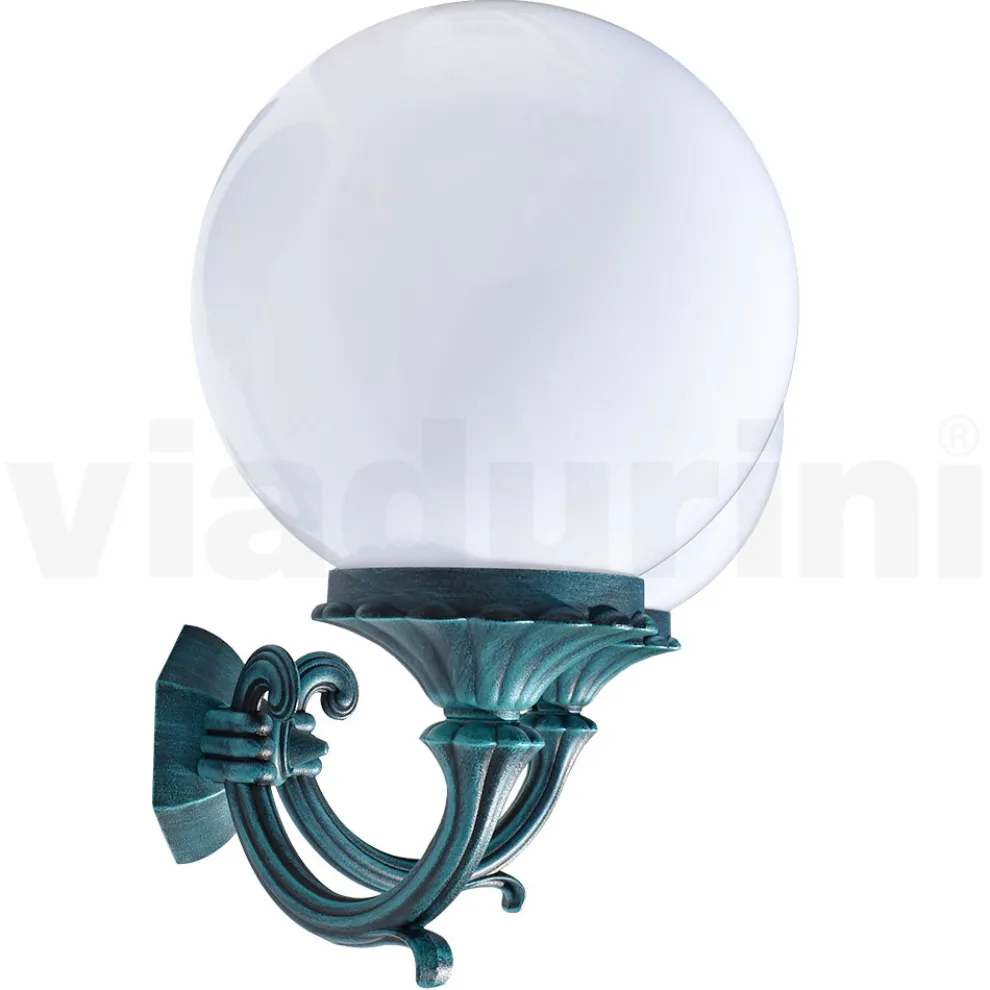 Gartenlampe mit 2 Acryllichtern und Aluminiumstruktur - Trovanero