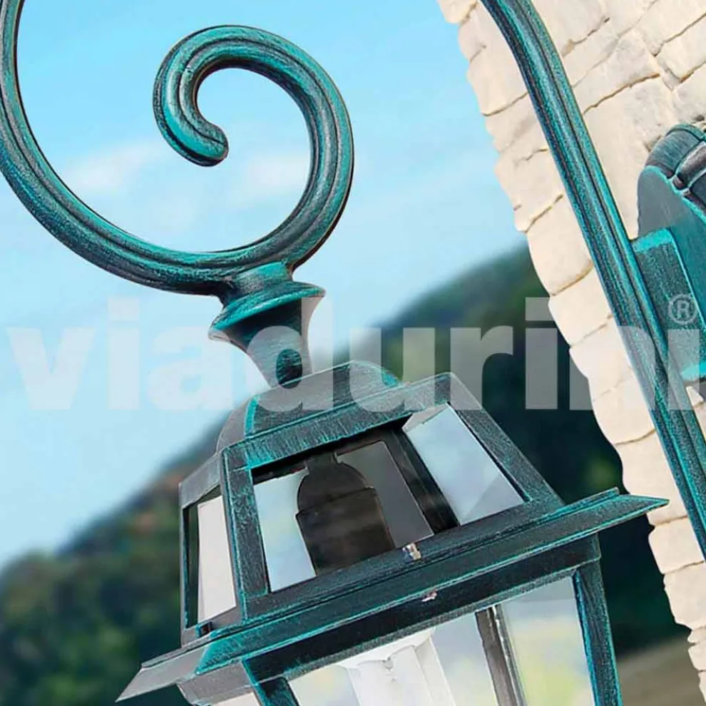 Gartenwandlampe Mnade mit Aluminium, hergestellt in Italien, Kristel