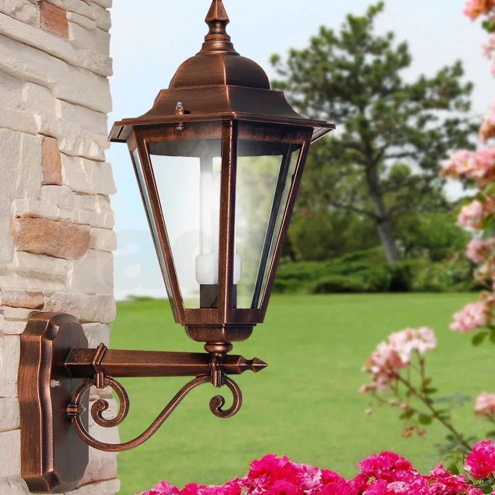 Gartenwandlaterne aus Aluminiumdruckguss Made in Italy - Pinako