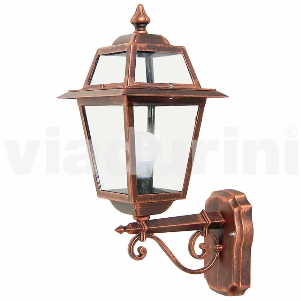 Gartenwandleuchte aus Aluminium, hergestellt in Italien, Kristel