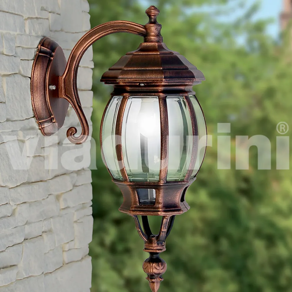 Gartenwandleuchte aus Aluminium, hergestellt in Italien, Anika