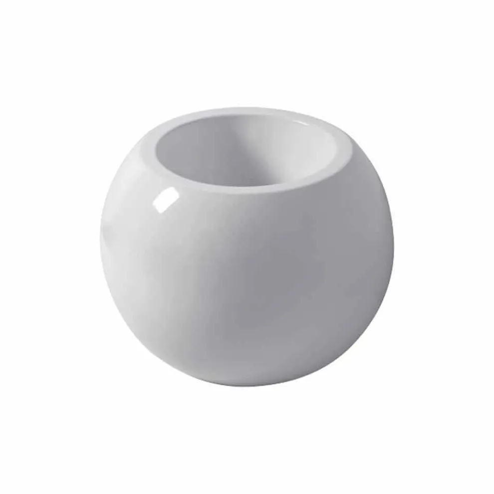 Geschliffenes kugelförmiges Bidet aus farbiger Keramik Fanna