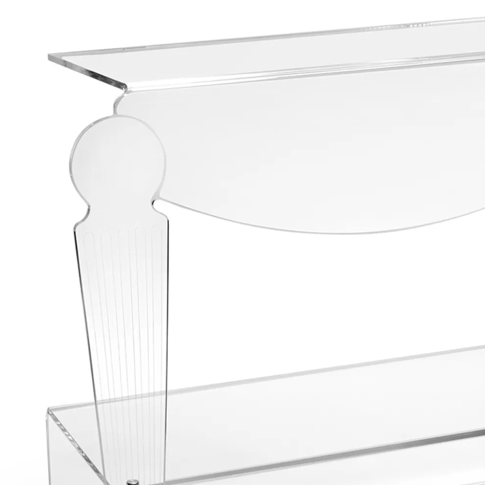 Artisan Nachttisch im klassischen Design aus transparentem Plexiglas - Salino