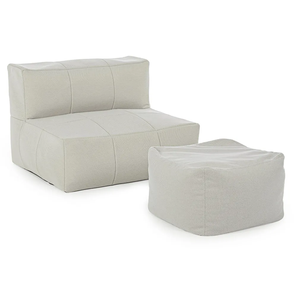 Outdoor-Sessel gepolstert in abnehmbarem Stoff, Homemotion - Lydia