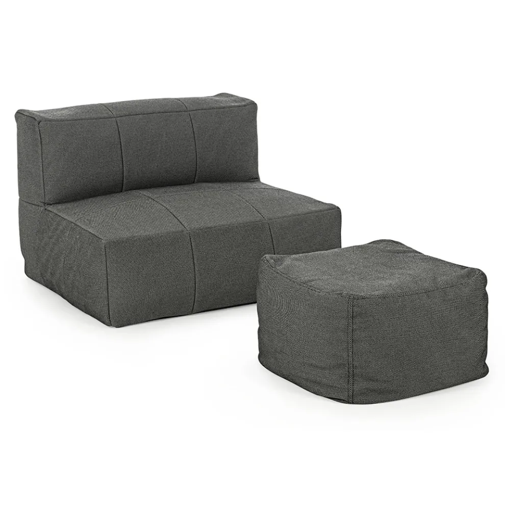 Outdoor-Sessel gepolstert in abnehmbarem Stoff, Homemotion - Lydia