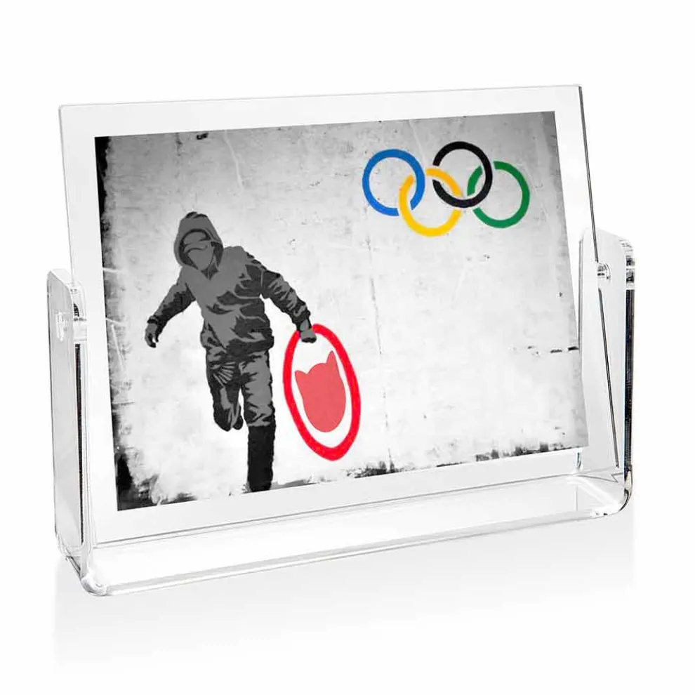 Doppelseitiger Fotorahmen in transparentem Plexiglas-Schwenkdesign 2 Stück - Miky