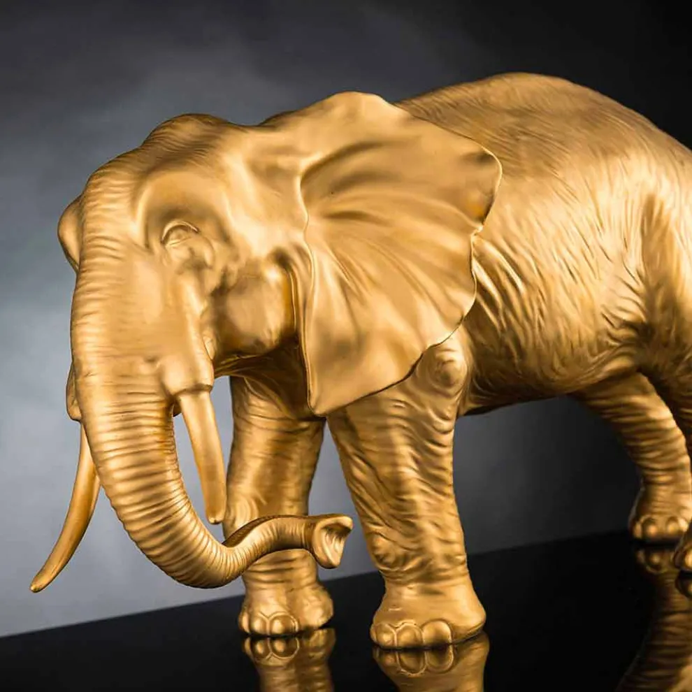 Handgefertigte Keramik-Statue in Elefantenform Made in Italy - Infanterist