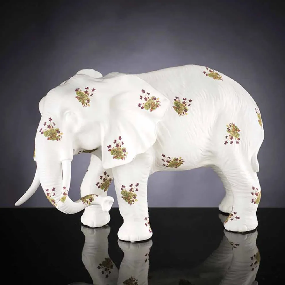 Handgefertigte Keramik-Statue in Elefantenform Made in Italy - Infanterist