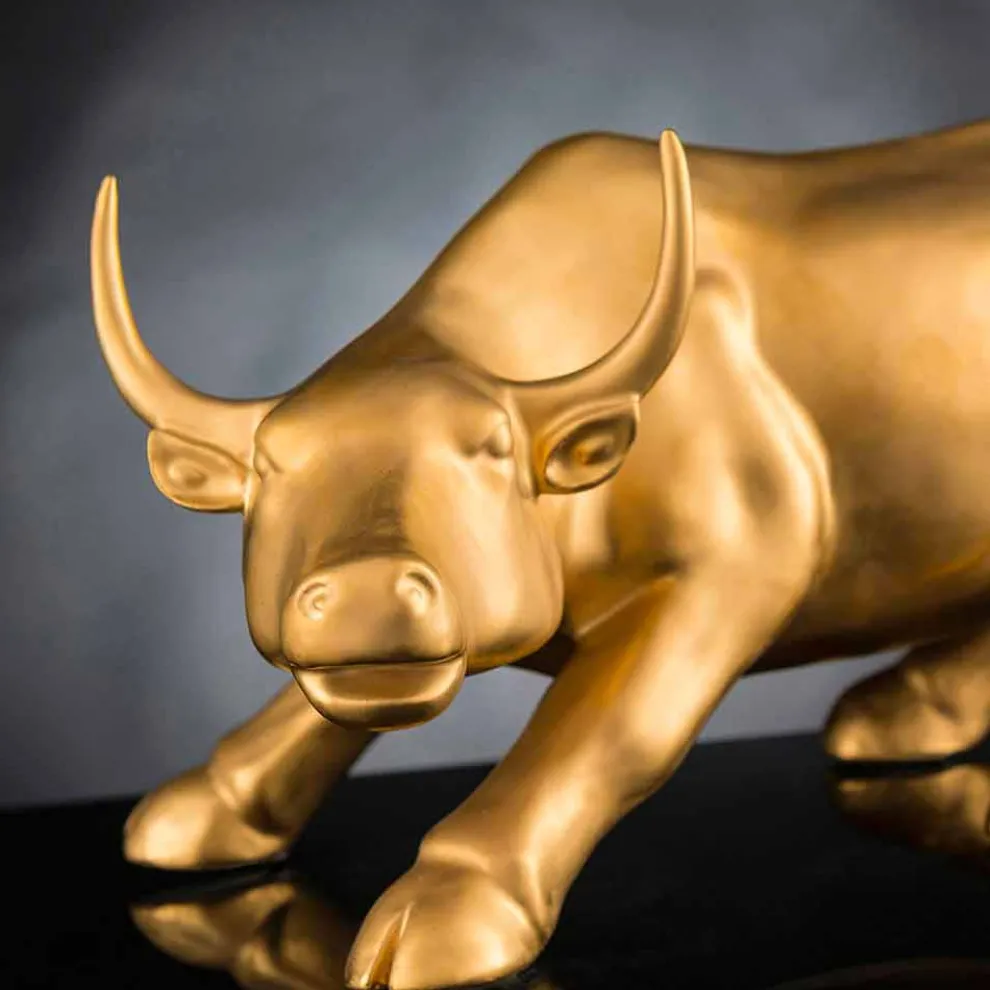 Handgefertigte Keramikstatue in Bullenform Made in Italy - Bulino