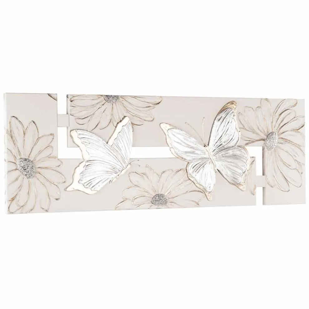 Handgefertigte Malerei mit Schmetterlinge in doppelte L-Form made in Italy Martina