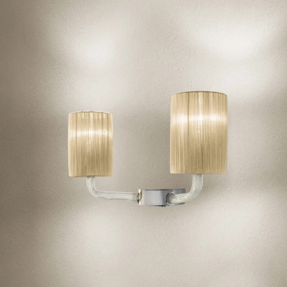 Handgefertigte Wandlampe aus venezianischem Glas Made in Italy - Graham