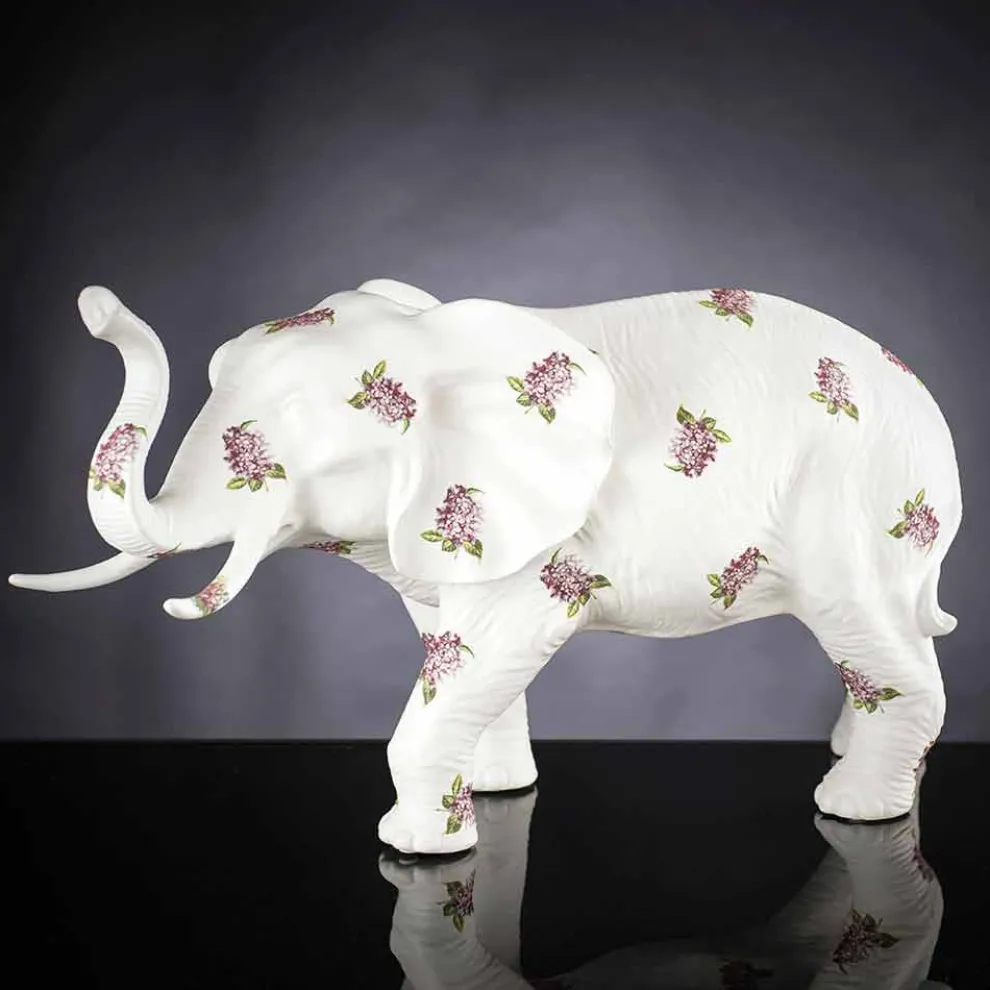 Handgefertigtes Keramikornament in Elefantenform Made in Italy - Fante