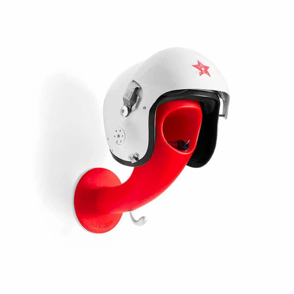 Helmhalter oder farbiger Wandhalter, 6 Stück - Crazy Head von Myyour