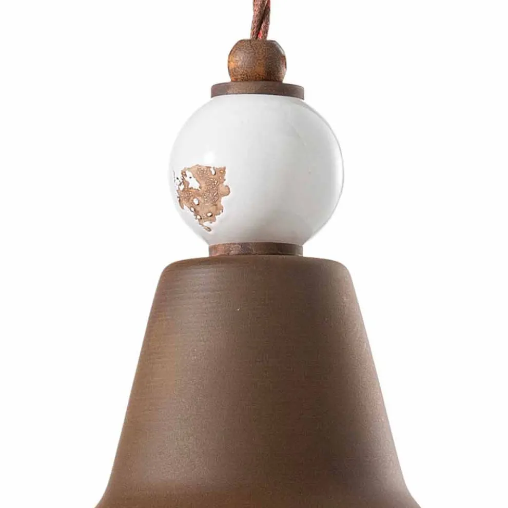 Hängelampe aus Eisen und Keramik Teresa Ferroluce