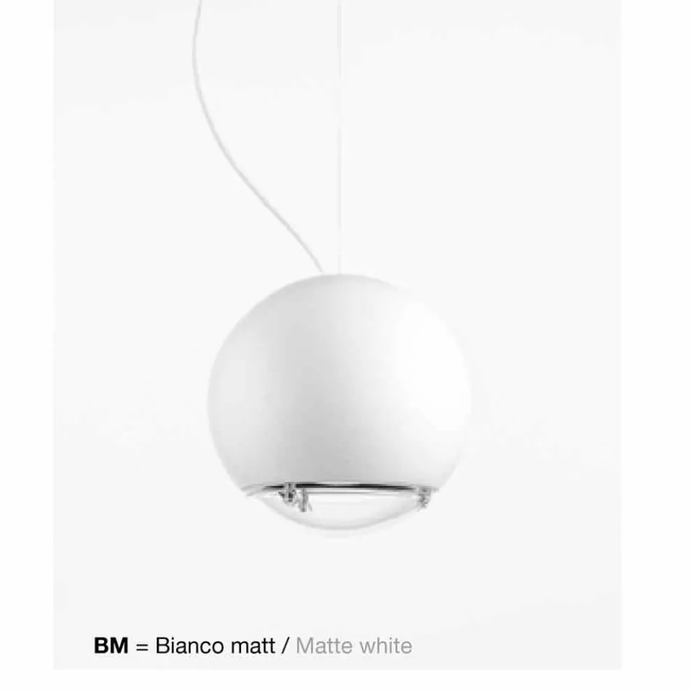 Hängelampe aus Keramik Globo von Aldo Bernardi