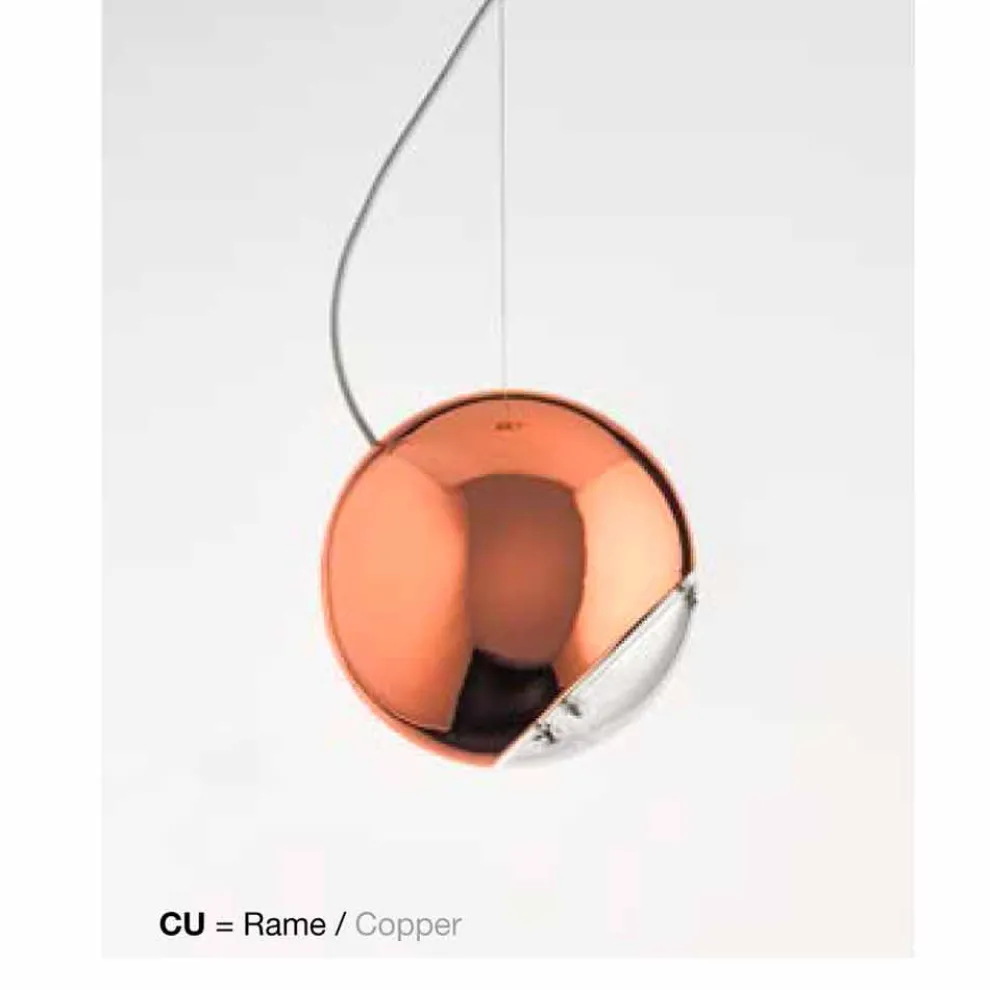 Hängelampe aus Keramik Globo von Aldo Bernardi