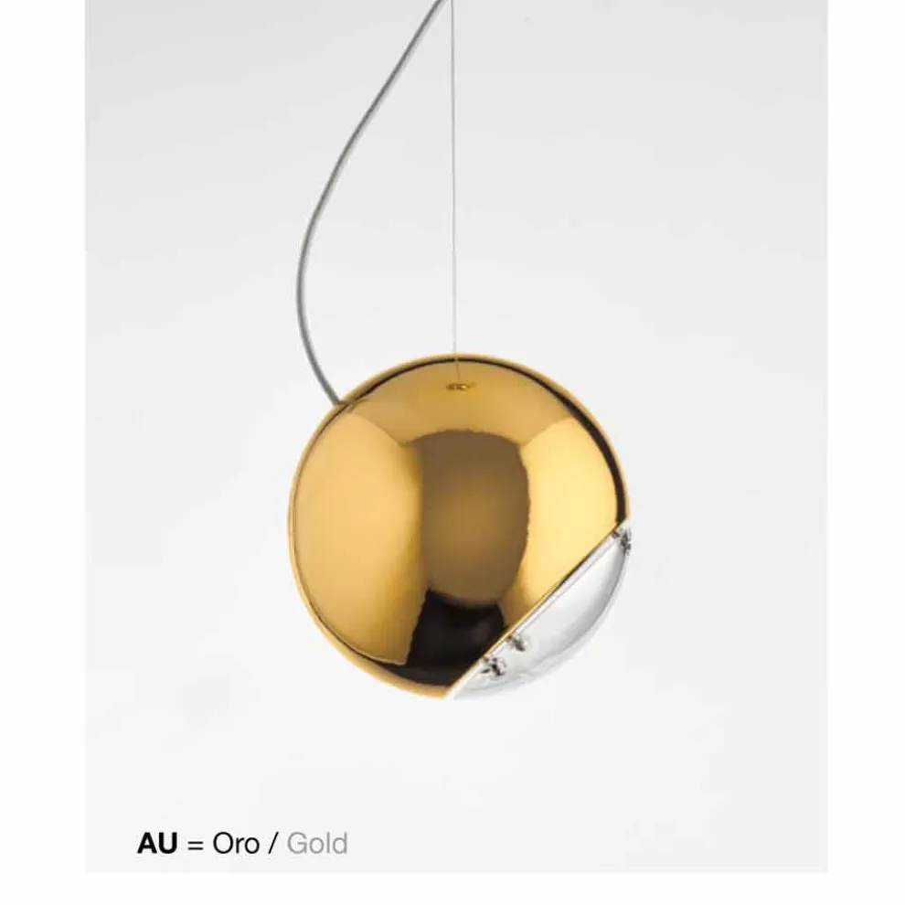 Hängelampe aus Keramik Globo von Aldo Bernardi