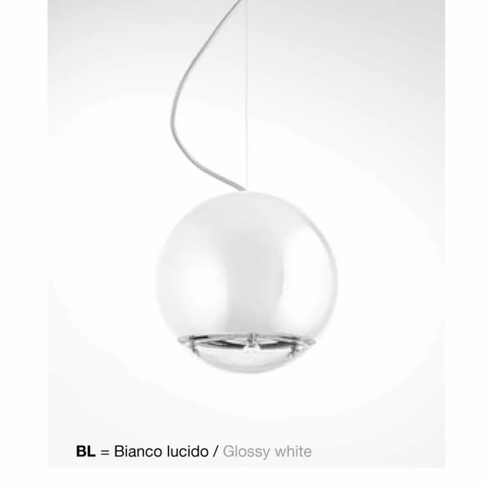 Hängelampe aus Keramik Globo von Aldo Bernardi