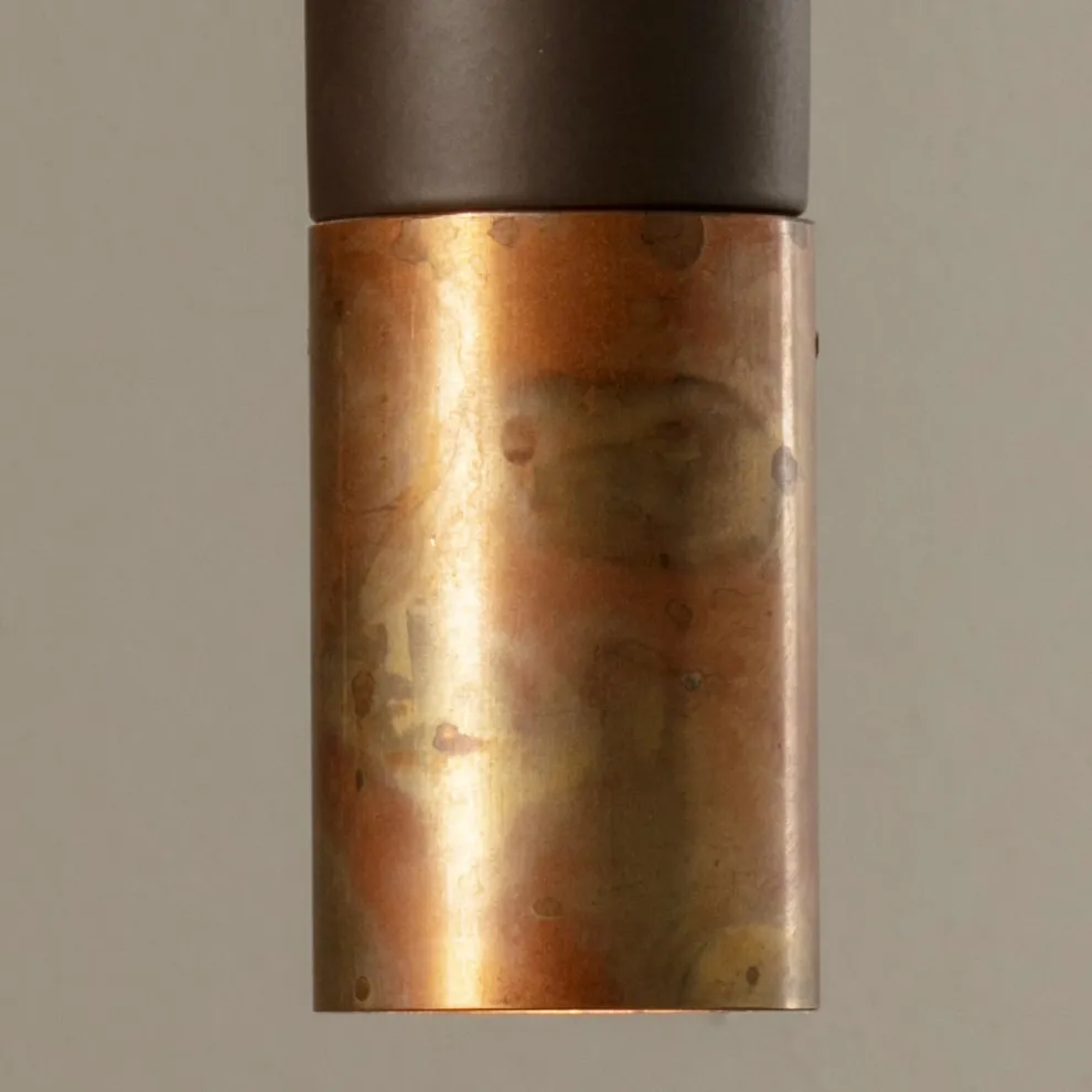 Hängelampe aus Keramik und Kupfer handgefertigt in Italien - Toscot Match