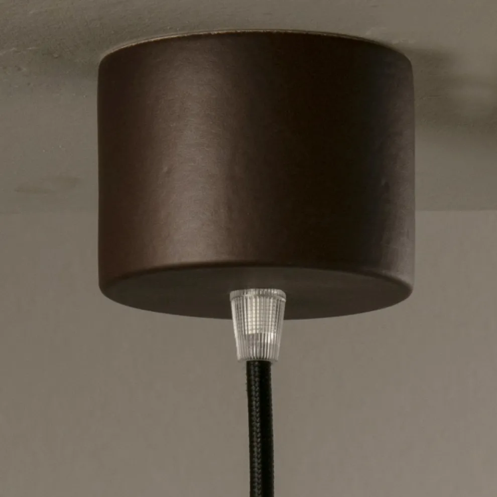 Hängelampe aus Keramik und Kupfer handgefertigt in Italien - Toscot Match